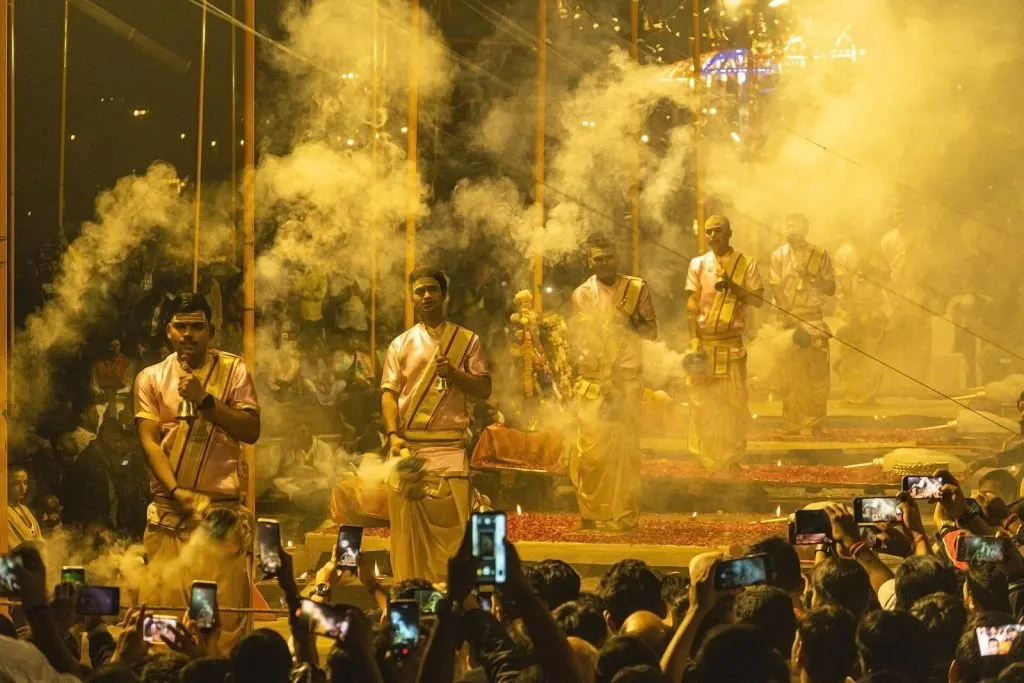 Lucknow Ayodhya Varanasi – Ganga Aarti at Varanasi in the evening